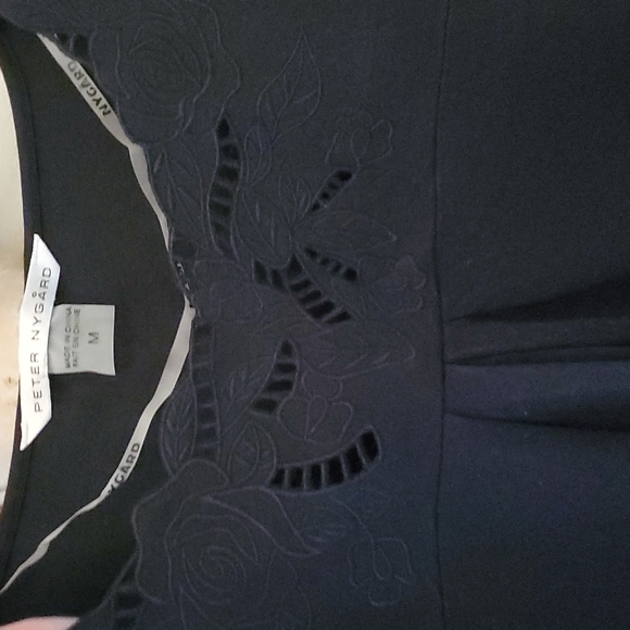 Peter Nygard black knee length dress - Picture 3 of 6